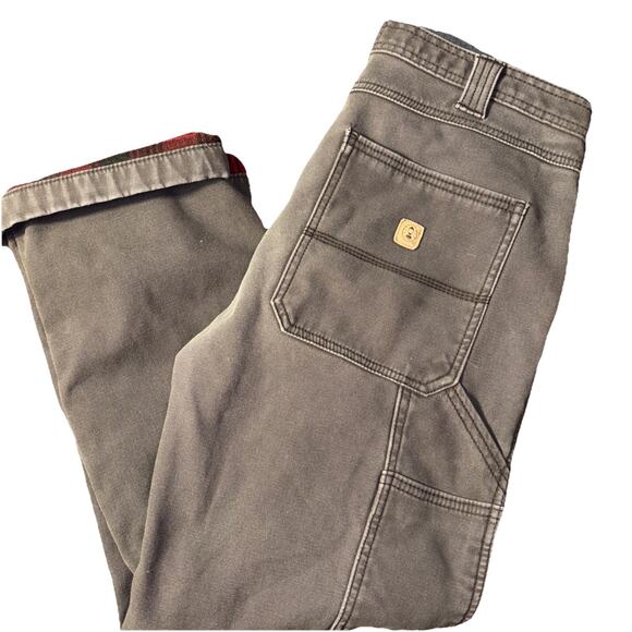 Men’s Coleman Fleece Lined Cargo Sz. 34 X 27 Gray Denim Flaw* - Picture 12 of 12